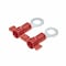 Panduit Ring Terminal, #4 Stud Size, 18 AWG, 600 V, Vinyl Insulated, Red, Crimp Termination Only, 3000 PK PV18-4RNB-3K - alternate 2